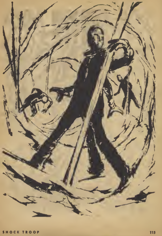 Interior Illustration for Shock Troup, from Galaxy magazine, June 1957. Image source: archive.org