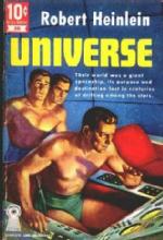 Front cover of a publication of the Robert Heinlein story Universe
