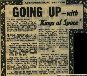 An article extracted from the Daily Mirror, 22nd May 1954