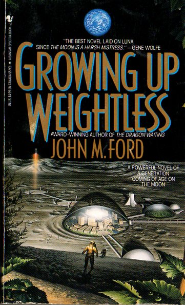 Book cover of Growing Up Weightless. Source: isfdb