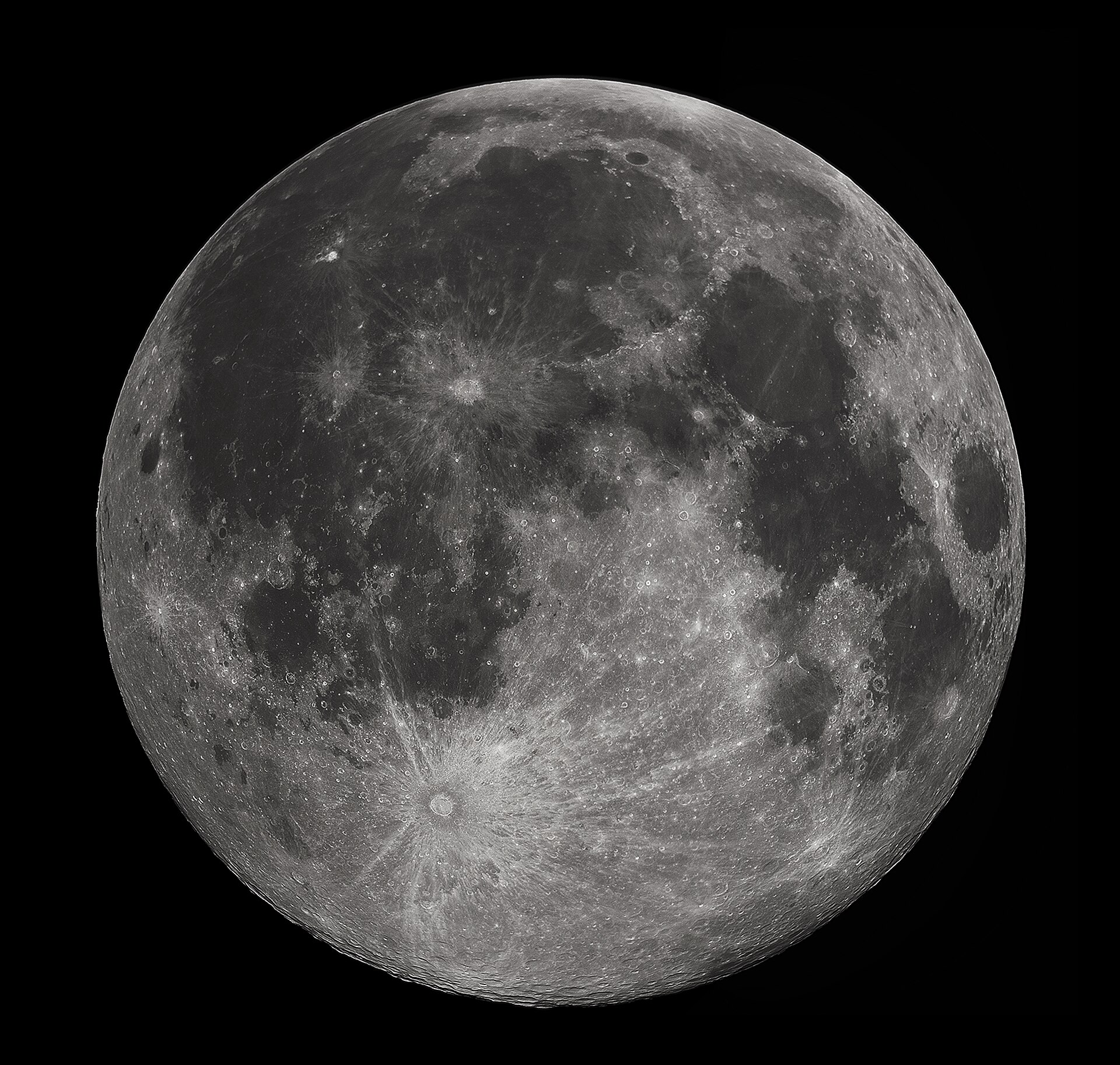 Image of full moon. Source: wikimedia, Gregory H. Revera