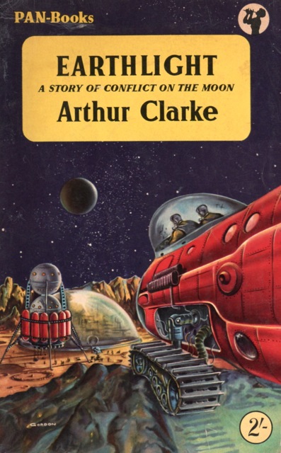 Book cover for Earthlight by Arthur C Clarke. source: isfdb