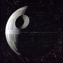 The famous Death Star from Star Wars - a moonlet-sized megastructure