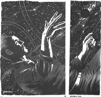 Illustration for the first publication of Neutron Star by Larry Niven in Worlds of If (October 1966)