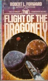 Front cover of Flight of the Dragonfly, an alternative title for Rocheworld, by Robert L Forward.