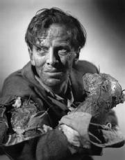 The plant/fungus extraterrestrial lifeform invading the body of an astronaut played by Richard Wordsworth in the 1955 film The Quatermass Xperiment