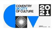 The logo for Coventry's year as city of culture 2021