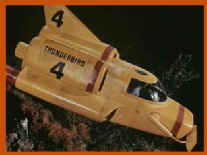 International Rescue craft Thunderbird Four from television series Thunderbirds