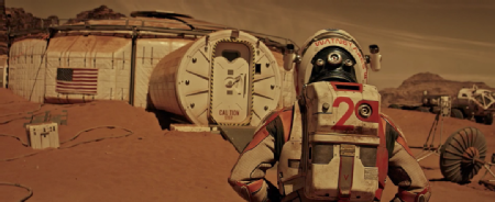 The Habitation module, or Hab, in The Martian (2015)