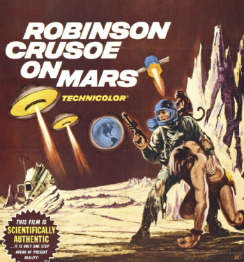 The film poster for Robinson Crusoe on Mars (1964)