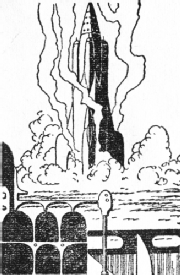 Illustration for The Hills of Home, from Future Science Fiction #30, 1956 (source: Gutenberg.org)