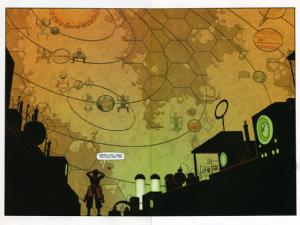 The solar system as seen in Scarlet Traces volume 2