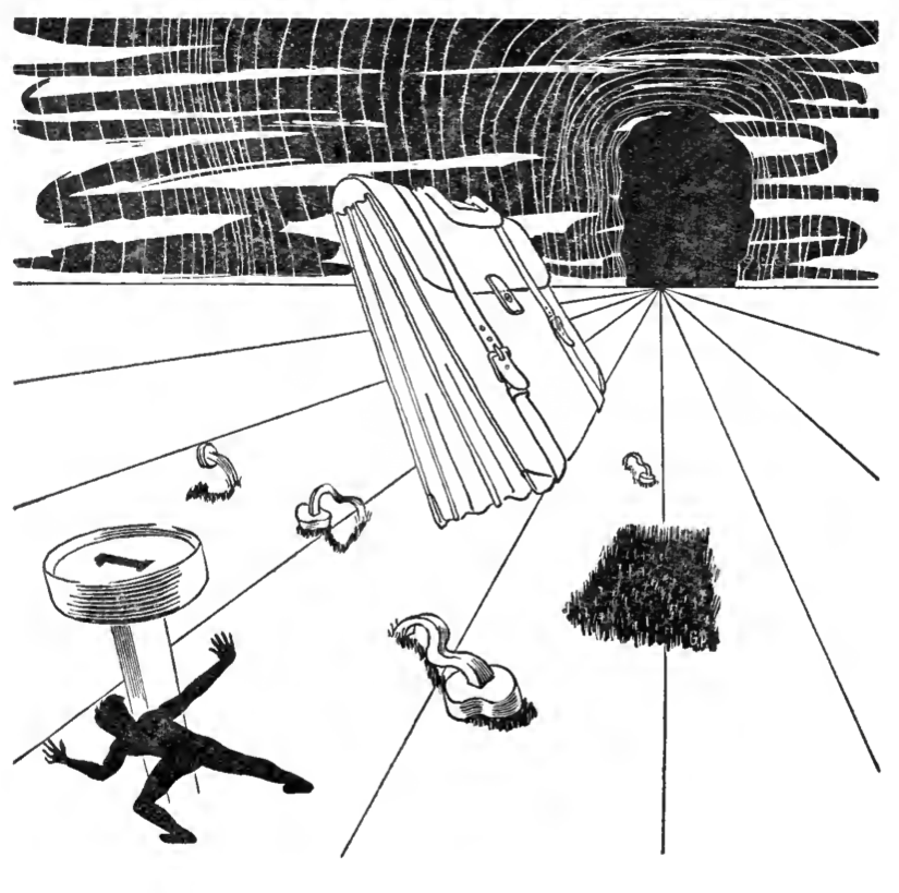 Illustration from Astounding, April 1953 for Allegory. source: archive.org. artist: powelka