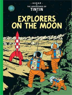 The cover of Herge's Explorers on the Moon. Image source: wikipedia. Image credit:tintinimaginatio
