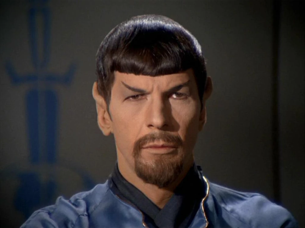 The bearded Mirror Universe version of Spock from Star Trek. source: fandom.org