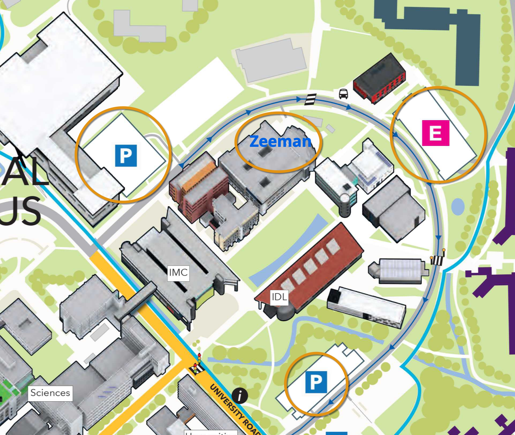 Parking options near Zeeman building