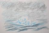 Icebergs Fog 2, pastels