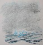 Icebergs Fog 3, pastels