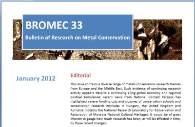 BROMEC 33 January 2012 cover page