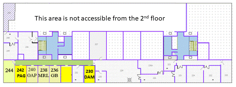 Plan of second floor of Physics