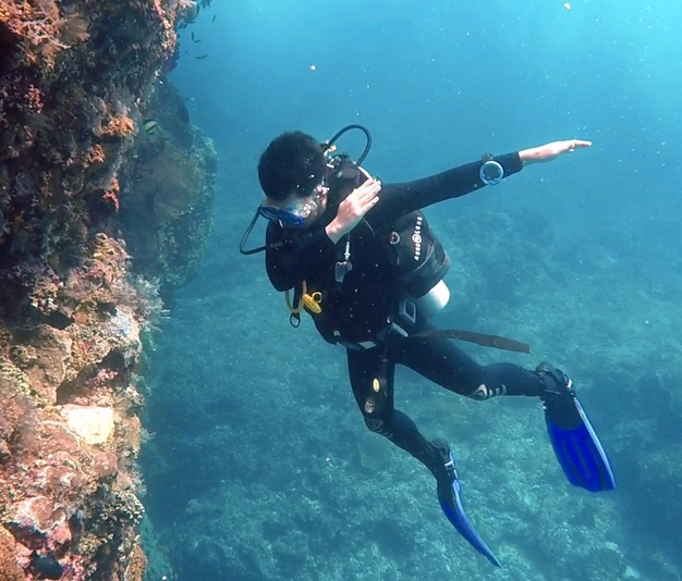 Me scuba diving in Bali