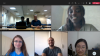 DisQS group meeting Sep 2021 during Covid, with Cecilia+Rudo f2f, Djena, James, Burak and Jie online (clockwise)
