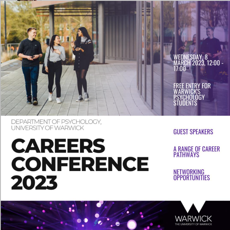 Psychology Careers Conference publicity 8-3-23