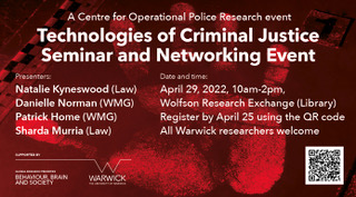 Technologies of Criminal Justice Seminar and Networking Event