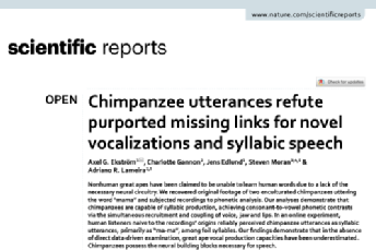 Chimpanzee utterances paper