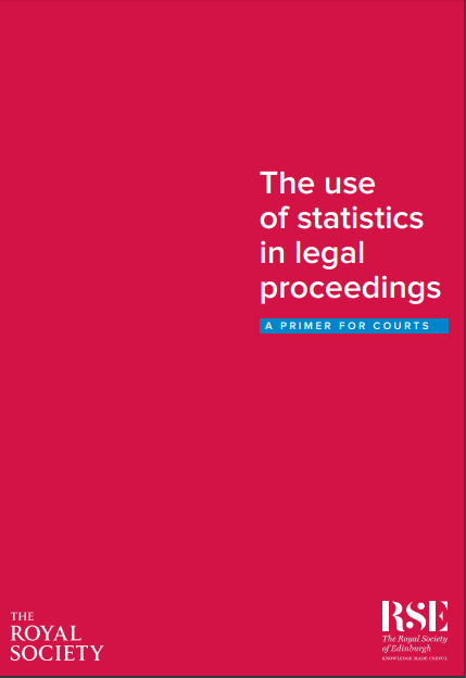 Front page of The use of statistics in legal proceedings