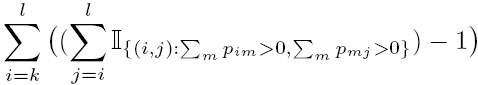Degrees of freedom under pairwise model