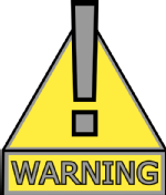 A warning symbol
