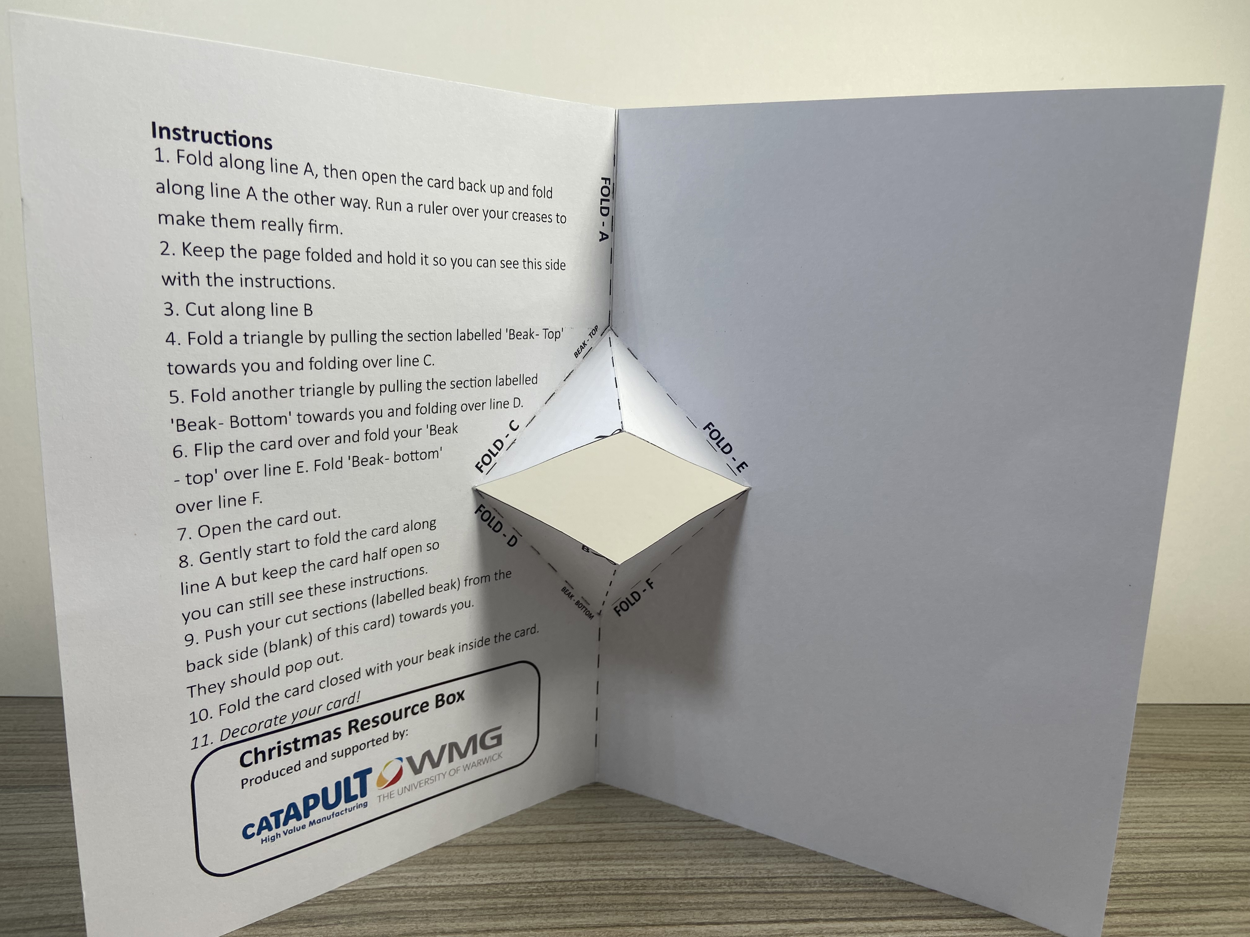 mouth fold card created