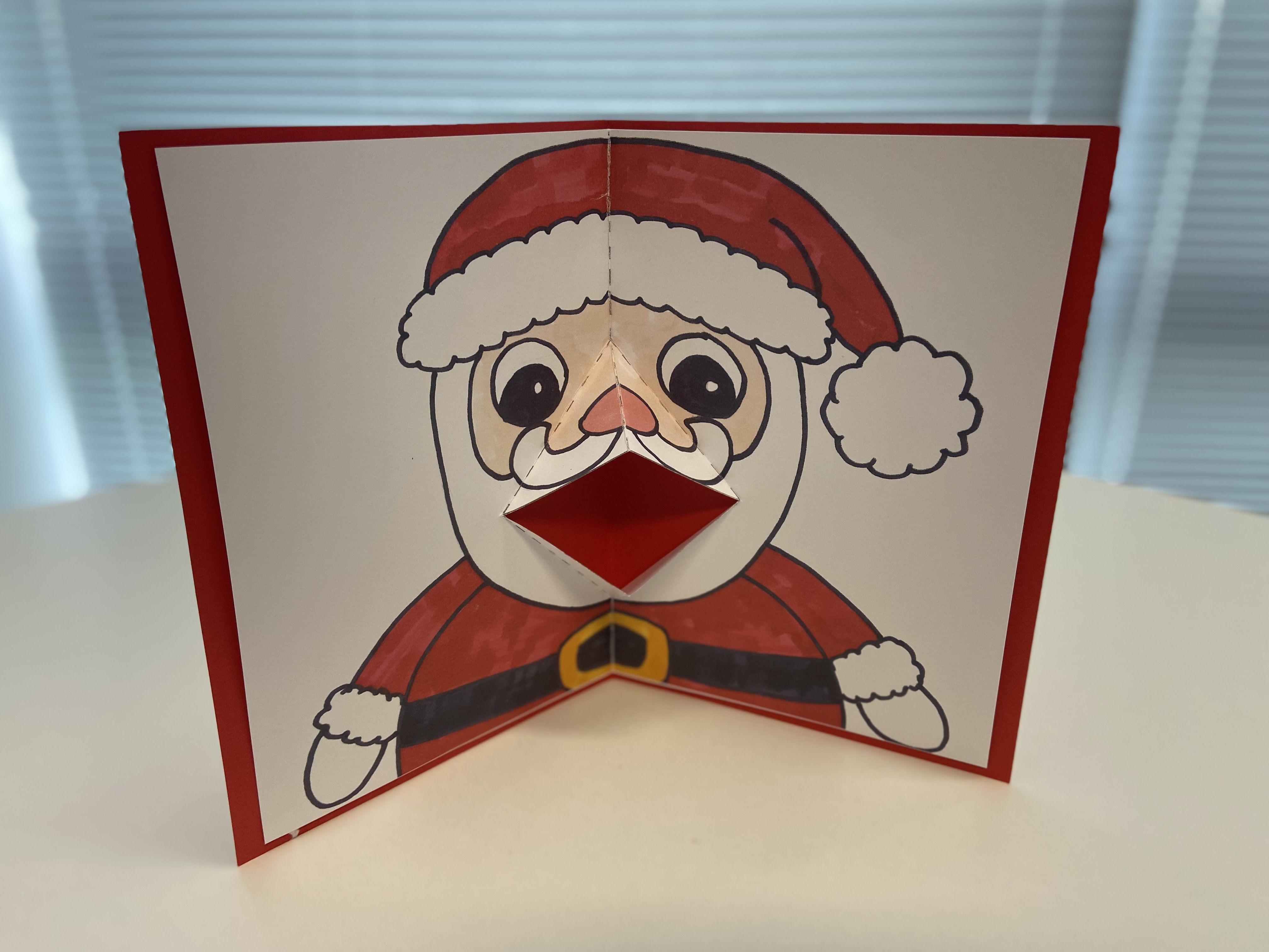 Santa mouth fold made