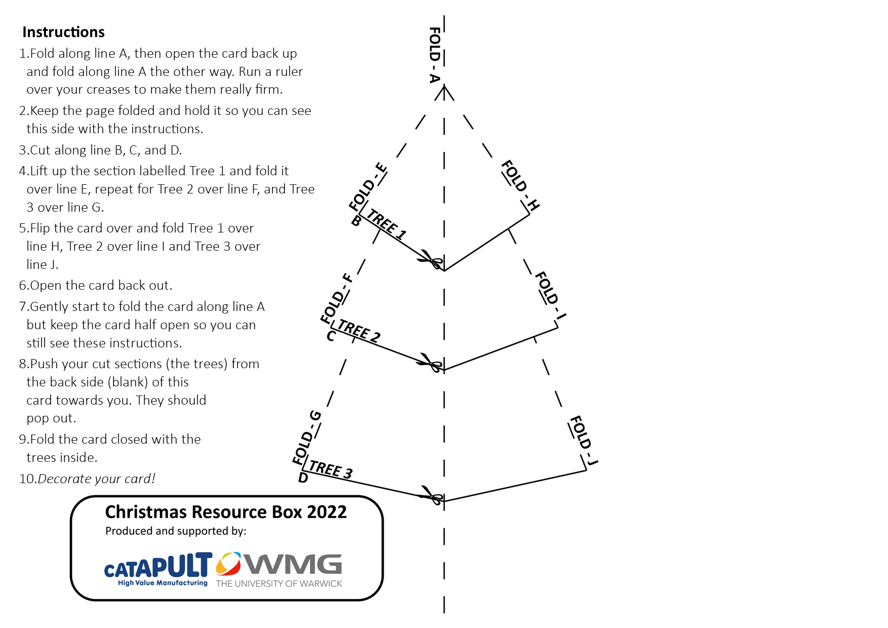 tree with sections template