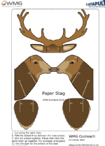 Paper stag template