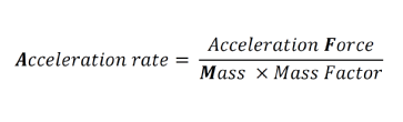 Acceleration Rate Equation