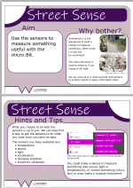 Street Sense Challenge Card