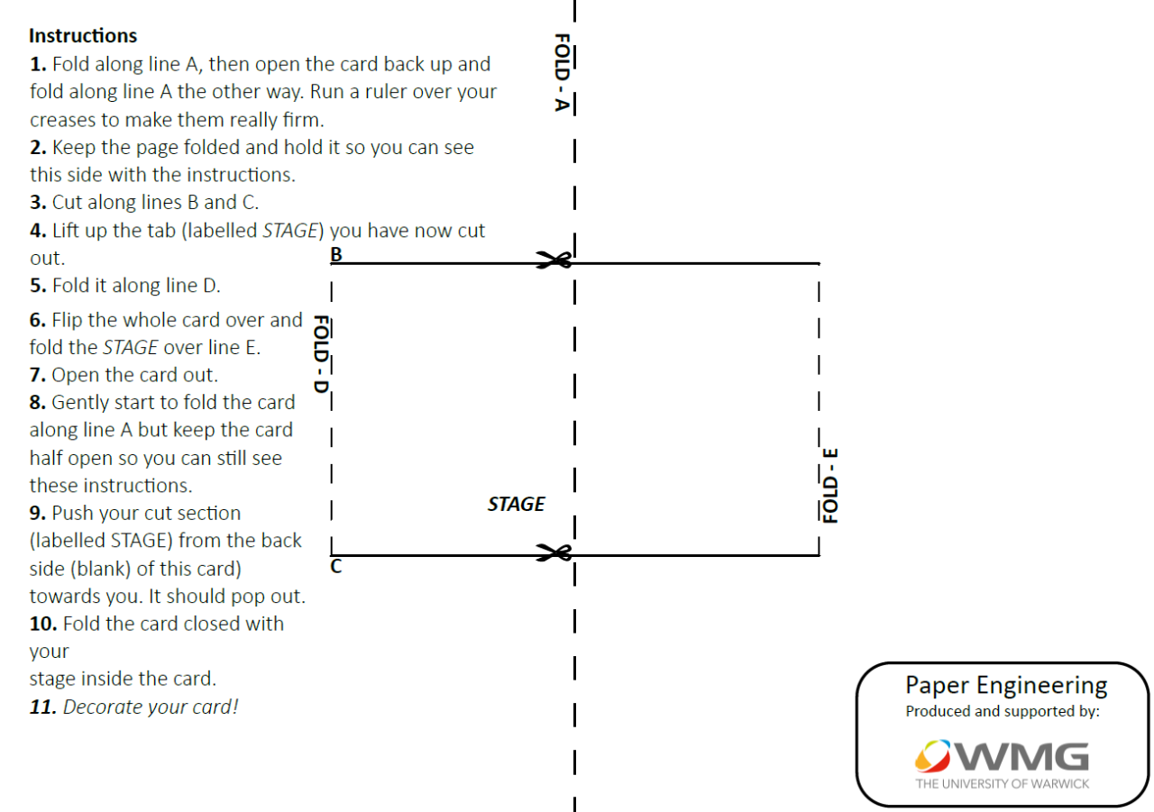 An image of the box fold template