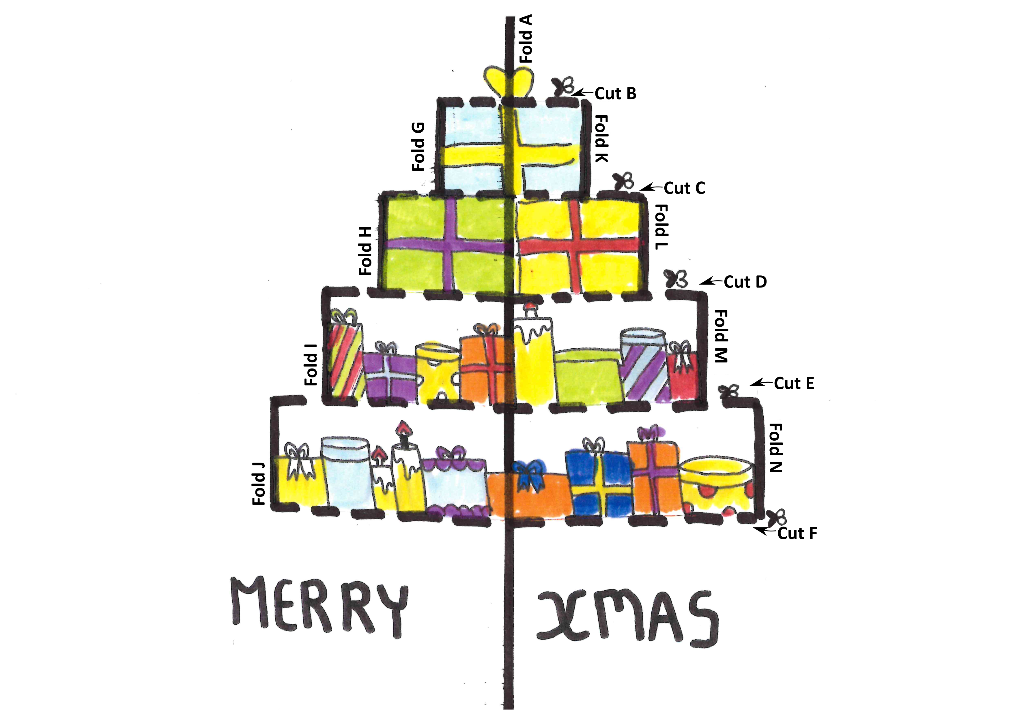 Stack of Presents Template