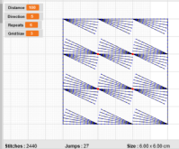variant 2 of the quarter squares pattern