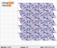 triangle grid virtual Pattern