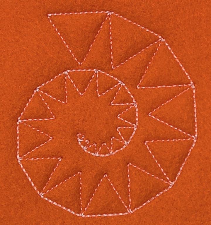 A zine that explains how to create patterns using recursion in TurtleStitch