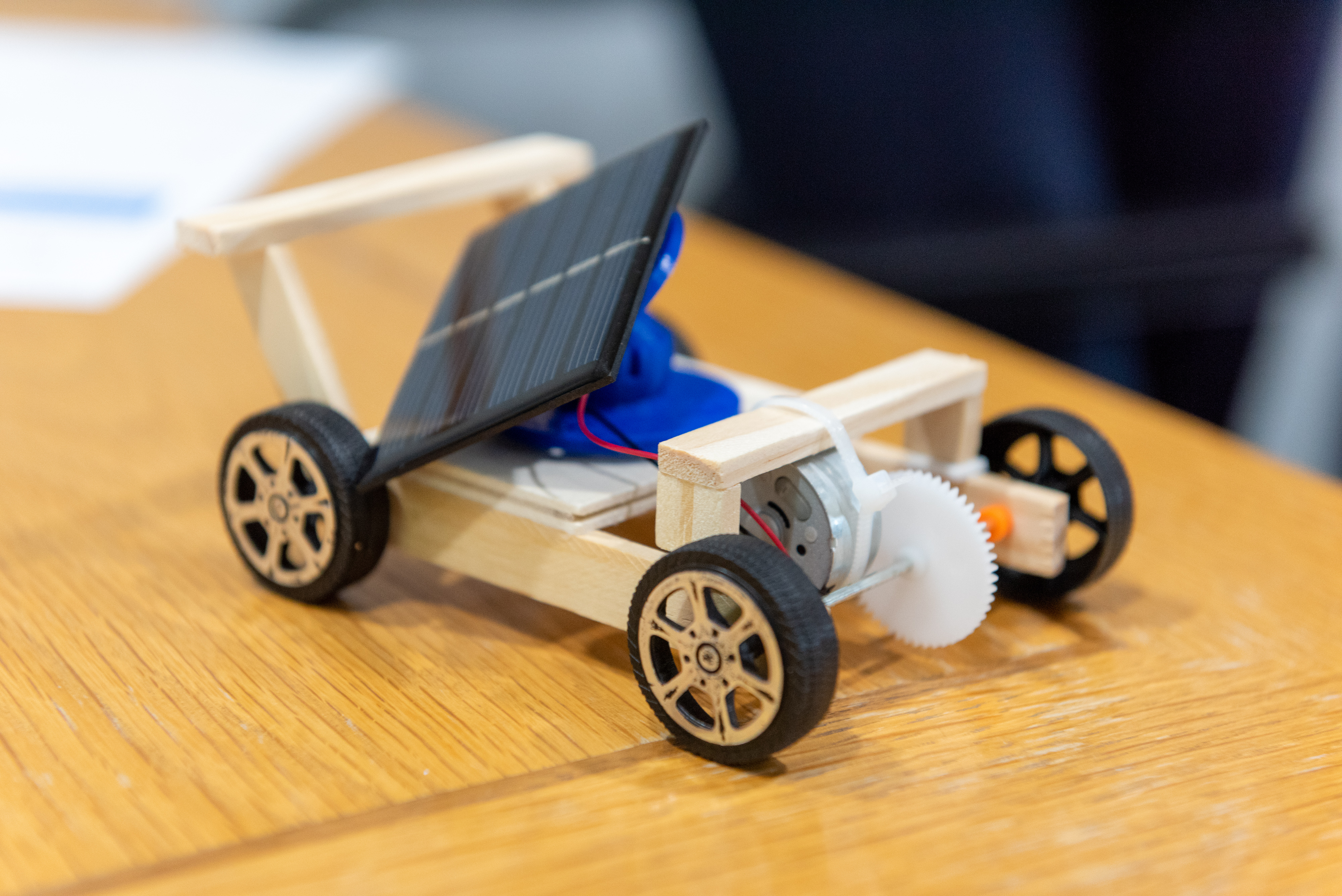 Solar Power toy car on desk
