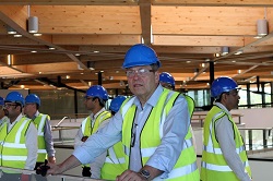 Tata Motors CEO and Managing Director, Guenter Butschek gets a tour of The National Innovation Centre