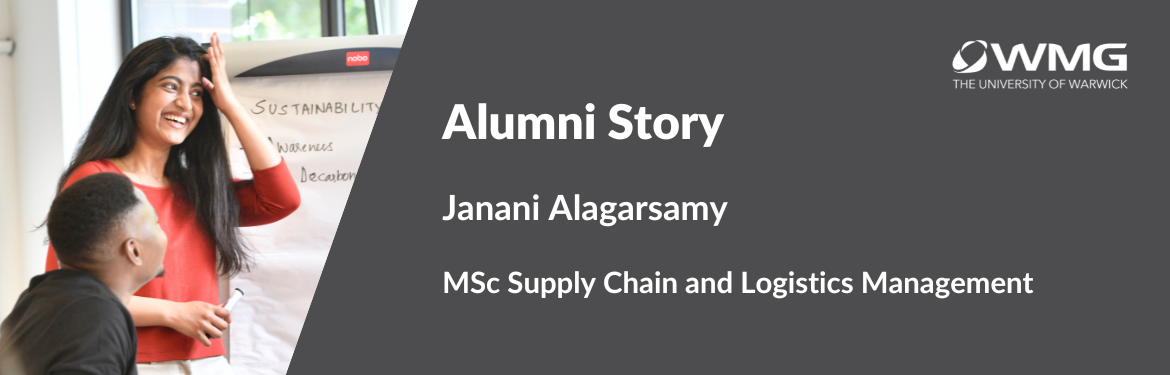 Janani Alagarsamy WMG graduate 