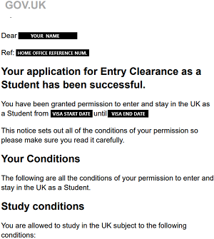 Student Visa (issued as a Digital Status inside or outside of the UK)