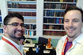 Picture shows Phil Jemmett and Rohin Titmarsh at Royal Institution event