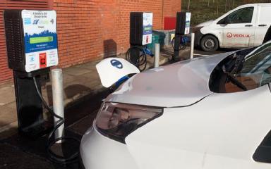 Picture shows EV-elocity charging point
