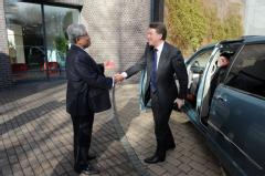 Professor Lord Bhattacharyya welcomes Lord Mandelson to WMG